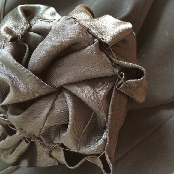 Joseph Ribkoff Womens Black Jacket Sz 8 Ruched Collar Full Zip Lined Polyester - Picture 10 of 11